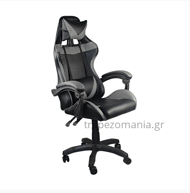 ΚΑΡΕΚΛΑ GAMING ΠΟΛΥΘΡΟΝΑ ΓΡΑΦΕΙΟΥ ΜΑΥΡΗ ΓΚΡΙ GF7850