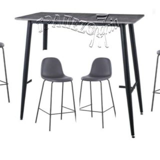 ΣΤΑΝΤ ΜΠΑΡ ΣΕΤ STANT ΨΗΛΟ ΤΡΑΠΕΖΙ BAR SET ΣΤΑΝΤ ΓΚΡΙ ΧΡΩΜΑ