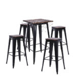 ΜΠΑΡ ΣΤΑΝΤ TOLIX ΨΗΛΟ BAR SET ΕΞΩΤΕΡΙΚΟΥ ΧΩΡΟΥ ΜΕ ΣΚΑΜΠΩ