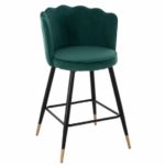 ΣΚΑΜΠΟ ΚΑΘΙΣΜΑ ΝΗΣΙΔΑΣ ΚΟΥΖΙΝΑΣ ΜΕΣΑΙΟ ΥΨΟΣ ΚΑΘΙΣΜΑΤΟΣ 65cm ALIDA ΒΕΛΟΥΔΟ ΠΡΑΣΙΝΟ