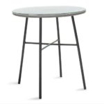 ΤΡΑΠΕΖΙ ΤΡΑΠΕΖΑΚΙ WICKER RATTAN ΓΚΡΙ ΧΡΩΜΑ ΕΞΩΤΕΡΙΚΟΥ ΧΩΡΟΥ Φ-70