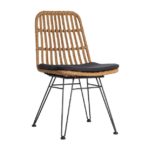 ΜΕΤΑΛΛΙΚΗ ΚΑΡΕΚΛΑ WICKER RATTAN ΕΞΩΤΕΡΙΚΟΥ ΧΩΡΟΥ Ν35 NEW