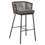 ΣΚΑΜΠΩ WICKER ΝΗΣΙΔΑΣ ΚΟΥΖΙΝΑΣ ΜΕΤΑΛΛΙΚΟ FREDDO ΠΛΑΤΗ ΚΑΙ ΜΑΞΙΛΑΡΙ ΓΚΡΙ