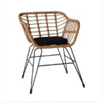 ΠΟΛΥΘΡΟΝΑ ΠΛΕKΤΗ WICKER RATTAN ΦΥΣΙΚΟ ΧΡΩΜΑ ΜΕ ΜΑΞΙΛΑΡΙ EVITA