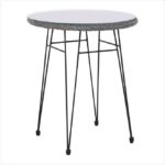 ΤΡΑΠΕΖΙ ΤΡΑΠΕΖΑΚΙ WICKER RATTAN ΓΚΡΙ ΧΡΩΜΑ ΕΞΩΤΕΡΙΚΟΥ ΧΩΡΟΥ Φ-60