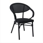 ΠΟΛΥΘΡΟΝΑ ΑΛΟΥΜΙΝΙΟΥ BAMBOO LOOK 5z ΜΑΥΡΗ TEXTILENE BLACK