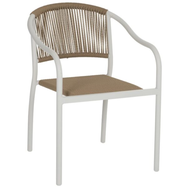 ΠΟΛΥΘΡΟΝΑ ΚΑΘΙΣΜΑ ΑΛΟΥΜΙΝΙΟΥ WICKER RATTAN ΛΕΥΚΗ LAZY