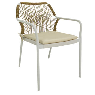 ΠΟΛΥΘΡΟΝΑ ΑΛΟΥΜΙΝΙΟΥ WICKER RATTAN ΕΠΑΓΓΕΛΜΑΤΙΚΗ ΛΕΥΚΗ SELVA