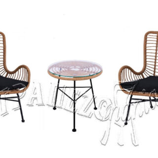 ΣΕΤ RELAX WICKER RATTAN ΠΟΛΥΘΡΟΝΕΣ ΤΡΑΠΕΖΙ ΕΞΩΤΕΡΙΚΟΥ ΧΩΡΟΥ