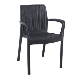 ΠΟΛΥΘΡΟΝΑ ΠΟΛΥΠΡΟΠΥΛΕΝΙΟΥ RATTAN WICKER LOOK ΓΚΡΙ ΕΞΩΤΕΡΙΚΟΥ ΧΩΡΟΥ STAR
