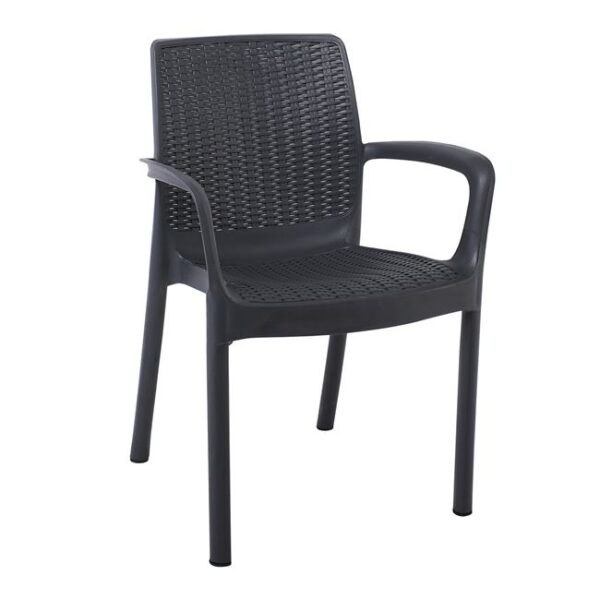 ΠΟΛΥΘΡΟΝΑ ΠΟΛΥΠΡΟΠΥΛΕΝΙΟΥ RATTAN WICKER LOOK ΓΚΡΙ ΕΞΩΤΕΡΙΚΟΥ ΧΩΡΟΥ STAR