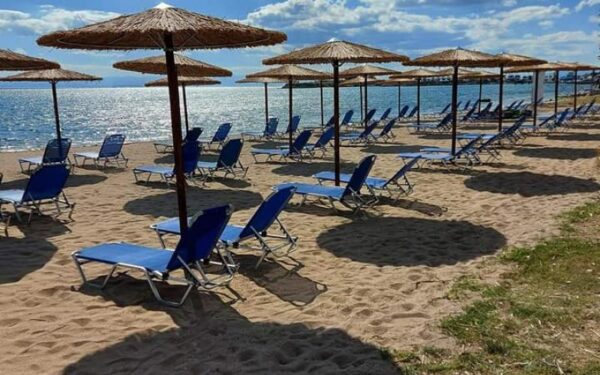 ΟΜΠΡΕΛΑ ΨΑΘΙΝΗ ΞΑΠΛΩΣΤΡΑΣ ΠΑΡΑΛΙΑΣ ΑΜΟΥΔΙΑΣ ΕΠΑΓΓΕΛΜΑΤΙΚΗ