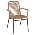 ΑΛΟΥΜΙΝΙΟΥ ΠΟΛΥΘΡΟΝΑ ΕΣΤΙΑΤΟΡΙΟΥ WICKER RATTAN SΑDRA