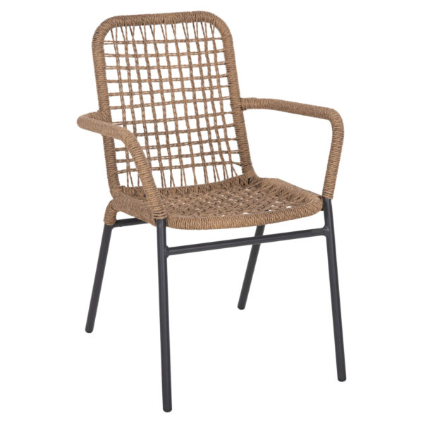 ΑΛΟΥΜΙΝΙΟΥ ΠΟΛΥΘΡΟΝΑ ΕΣΤΙΑΤΟΡΙΟΥ WICKER RATTAN SΑDRA