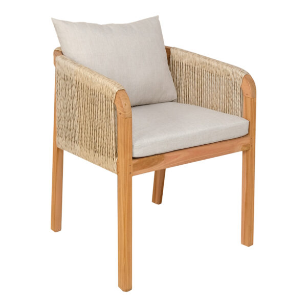 ΠΟΛΥΘΡΟΝΑ ΣΧΟΙΝΙ ΜΠΕΖ BOHO BOHEMIAN TEAK ΜΑΣΙΦ ΜΕ ΜΑΞΙΛΑΡΙΑ