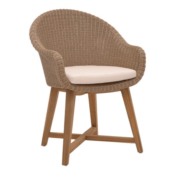 ΠΟΛΥΘΡΟΝΑ ΤΕΑΚ RATTAN BOHO BOHEMIAN TEAK ΜΑΣΙΦ