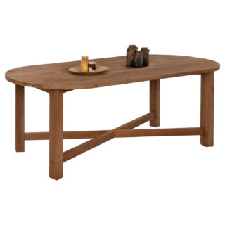 ΤΡΑΠΕΖΙ ΤΡΑΠΕΖΑΡΙΑΣ ΤΕΑΚ BOHO BOHEMIAN STYLE ΜΑΣΙΦ ΞΥΛΟ ΟΒΑΛ ΤΕΑΚ 2,00Χ0,90