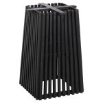 ΒΑΣΗ ΤΡΑΠΕΖΙΟΥ ΞΥΛΙΝΗ ΤΕΤΡΑΓΩΝΗ ΜΑΥΡΗ BLACK 60X60 ΥΨΟΣ 0,73