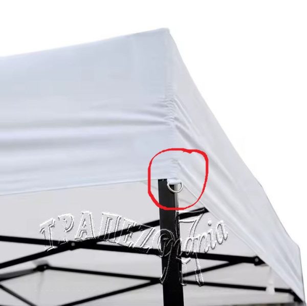 ΚΙΟΣΚΙ ΣΚΙΑΣΤΡΟ ΤΕΝΤΑ GAZEBO PARTY 3X3 ΒΑΡΕΩΣ ΤΥΠΟΥ ΠΤΥΣΣΟΜΕΝΟ ΛΕΥΚΟ 18kg - Image 15