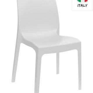 ROME ΚΑΡΕΚΛΑ POLYPROPYLENE ΛΕΥΚΗ ΑΣΠΡΗ WHITE ΠΟΛΥΠΡΟΠΥΛΕΝΙΟ