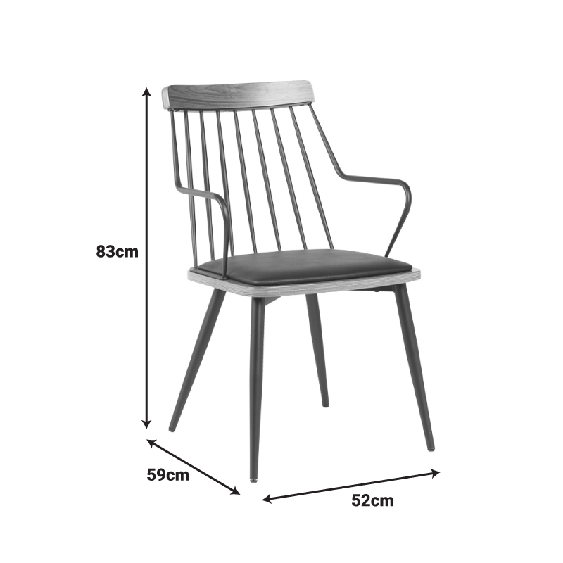 ΜΕΤΑΛΛΙΚΗ ΠΟΛΥΘΡΟΝΑ ΜΕ ΞΥΛΙΝΟ ΚΑΘΙΣΜΑ - Image 3