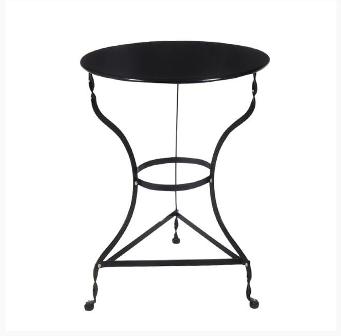 ΤΡΑΠΕΖΙ ΜΕΤΑΛΛΙΚΟ ΚΑΦΕΝΕΙΟΥ ΠΑΡΑΔΟΣΙΑΚΟ Φ-60 ΜΑΥΡΟ ΕΙΣΑΓΩΓΗΣ