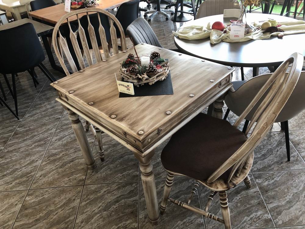 ΤΡΑΠΕΖΑΡΙΑ ΕΝΙΑΙΟΥ ΧΩΡΟΥ VINTAGE ΠΑΤΙΝΑ ΠΑΛΑΙΩΣΗ - Image 6