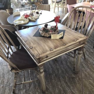 ΤΡΑΠΕΖΑΡΙΑ ΕΝΙΑΙΟΥ ΧΩΡΟΥ VINTAGE ΠΑΤΙΝΑ ΠΑΛΑΙΩΣΗ