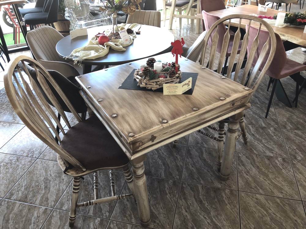 ΤΡΑΠΕΖΑΡΙΑ ΕΝΙΑΙΟΥ ΧΩΡΟΥ VINTAGE ΠΑΤΙΝΑ ΠΑΛΑΙΩΣΗ