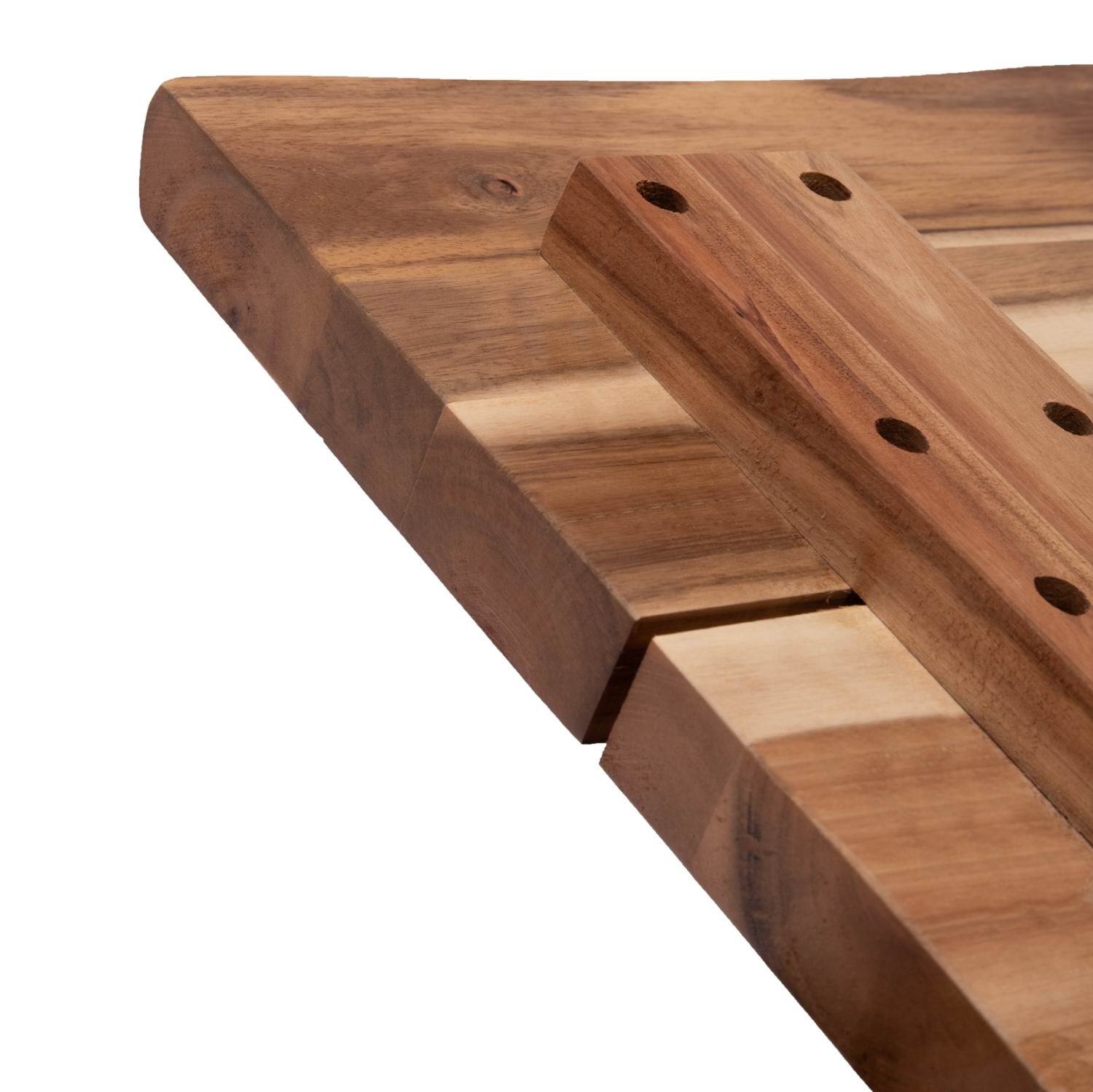 ΕΠΙΦΑΝΕΙΑ ΤΡΑΠΕΖΙΟΥ ΚΑΠΑΚΙ ΜΑΣΙΦ ΤΕΤΡΑΓΩΝΟ 80Χ80 ΞΥΛΟ ΑΚΑΚΙΑ - Image 7