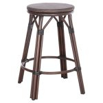 ΣΚΑΜΠΟ ΜΕΣΑΙΟΥ ΜΕΓΕΘΟΥΣ ΚΑΦΕ ΑΛΟΥΜΙΝΙΟ BAMBOO LOOK TEXILENE ΚΑΘΙΣΜΑ 65cm