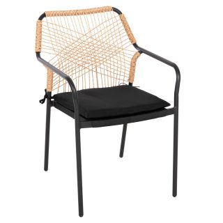 ΠΟΛΥΘΡΟΝΑ ΑΛΟΥΜΙΝΙΟΥ TROTTER HM5865.11 ΓΚΡΙ ΣΚΕΛΕΤΟΣ ΜΕ WICKER