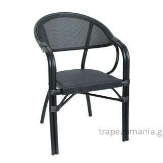 ΠΟΛΥΘΡΟΝΑ ΚΑΡΕΚΛΑ ΑΛΟΥΜΙΝΙΟΥ BAMBOO LOOK TEXTILENE ΜΑΥΡΟ ΣΚΕΛΕΤΟ ΜΑΥΡΟ Ν02