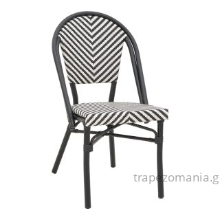ΚΑΡΕΚΛΑ ΑΛΟΥΜΙΝΙΟΥ CASTELLO ΜΑΥΡΟ ΛΕΥΚΟ BAMBOO LOOK