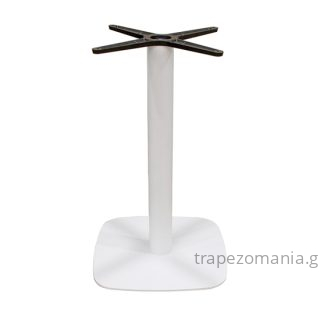 ΜΕΤΑΛΛΙΚΗ ΒΑΣΗ ΤΡΑΠΕΖΙΟΥ ΤΕΤΡΑΓΩΝΗ ΛΕΥΚΗ METALIKI BASI TRAPEZIOY WHITE