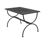 ΜΕΤΑΛΛΙΚΟ ΤΡΑΠΕΖΙ 140Χ80 ΕΠΙΦΑΝΕΙΑ ΔΙΑΤΡΗΤΗ ΑΝΘΡΑΚΙ ΓΚΡΙ