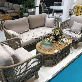 ΣΑΛΟΝΙ ΚΑΘΙΣΤΙΚΟ ΕΞΩΤΕΡΙΚΟΥ ΧΩΡΟΥ ΞΥΛΙΝΟ ΜΕ ΣΧΟΙΝΙ QUEZON