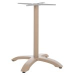 ΒΑΣΗ ΤΡΑΠΕΖΙΟΥ ΑΛΟΥΜΙΝΙΟΥ ΤETRANYXH ΜΠΕΖ ΚΑΠΟΥΤΣΙΝΟ ΧΡΩΜΑ