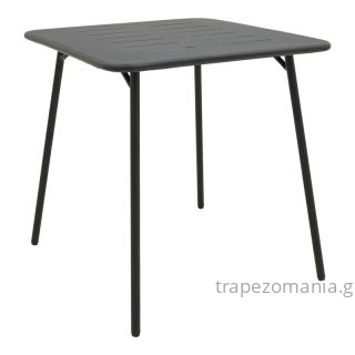 ΜΕΤΑΛΛΙΚΟ ΣΤΑΘΕΡΟ ΤΡΑΠΕΖΙ ΜΑΥΡΟ ΧΡΩΜΑ 70Χ70 JASTI