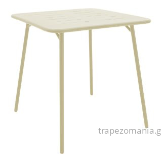 ΜΕΤΑΛΛΙΚΟ ΣΤΑΘΕΡΟ ΤΡΑΠΕΖΙ ΜΠΕΖ ΧΡΩΜΑ 70Χ70 JASTI