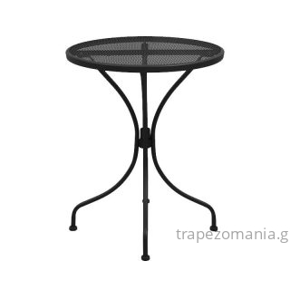 ΜΕΤΑΛΛΙΚΟ ΤΡΑΠΕΖΙ Φ-60 ΔΙΑΤΡΗΤΟ ΓΚΡΙ ΑΝΘΡΑΚΙ ΧΡΩΜΑ