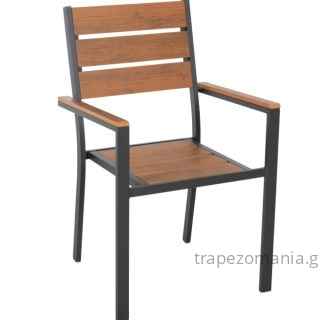 ΠΟΛΥΘΡΟΝΑ ΑΛΟΥΜΙΝΙΟΥ SAGA HM5981.03 ΑΝΘΡΑΚΙ-POLYWOOD ΣΕ ΦΥΣΙΚΟ