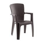 ΠΟΛΥΘΡΟΝΑ ΠΟΛΥΠΡΟΠΥΛΕΝΙΟ ΚΑΦΕ BROWN RATTAN WICKER LOOK BETY