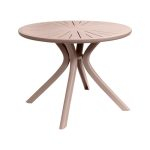 ΡΟΤΟΝΤΑ ΣΤΡΟΓΓΥΛΟ ΤΡΑΠΕΖΙ ΠΟΛΥΠΡΟΠΥΛΕΝΙΟ Φ-100 ΜΟΚΑ ΧΡΩΜΑ