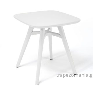 ΤΡΑΠΕΖΑΚΙ ΞΑΠΛΩΣΤΡΑΣ ΠΟΛΥΠΡΟΠΥΛΕΝΙΟ ΛΕΥΚΟ ΑΣΠΡΟ 0,50Χ0,50 ΥΨΟΣ 0,50