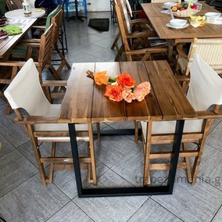 ΤΡΑΠΕΖΙ FRIGGO HM6294.01 ΞΥΛΟ ΑΚΑΚΙΑΣ ΕΠΙΦΑΝΕΙΑ ΠΑΧΟΣ 3.5cm