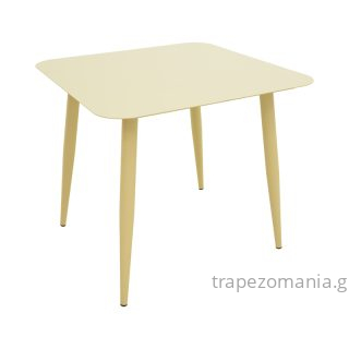 ΤΡΑΠΕΖΙ ΑΛΟΥΜΙΝΙΟΥ ΜΠΕΖ 80Χ80 ΣΤΑΘΕΡΟ LIMA