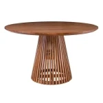 ΤΡΑΠΕΖΙ ΡΟΤΟΝΤΑ BOHO STYLE ΜΑΣΙΦ ΞΥΛΟ Φ-130