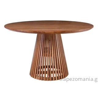 ΤΡΑΠΕΖΙ ΡΟΤΟΝΤΑ BOHO STYLE ΜΑΣΙΦ ΞΥΛΟ Φ-130